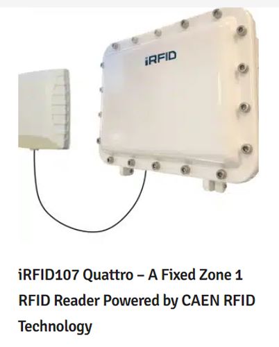 Extronics ,The iRFID107 Quattro is a fixed Zone 1 RFID reader powered by CAEN RFID technology.
